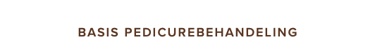 PEDICURE Basis pedicurebehandeling